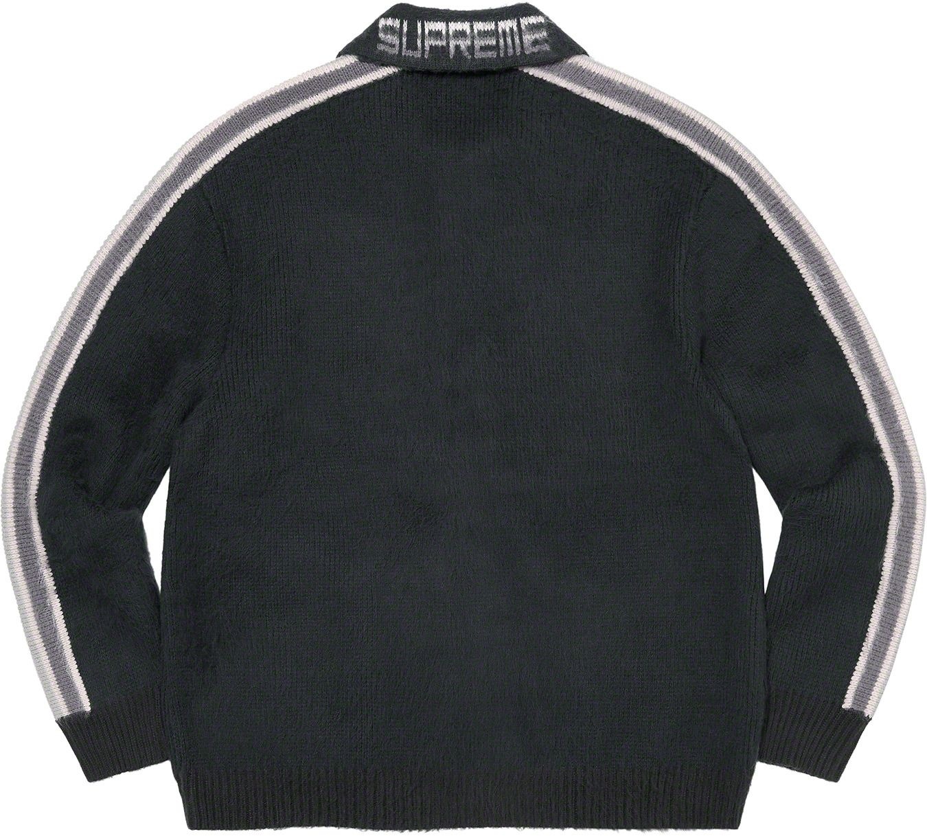 Sleeve Stripe Zip Up Sweater view 19